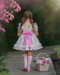 Pink Floral Girl Dress