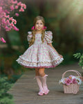 Pink Floral Girl Dress