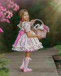 Pink Floral Girl Dress