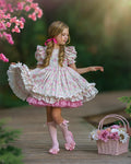 Pink Floral Girl Dress