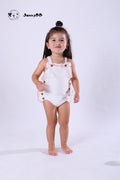 JannyBB White baby Romper (2pcs rompers for one order)
