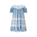 JannyBB Blue Wave Sailor Collar Heirloom Dress