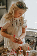 Holly Lover handmade embroidery heirloom dress