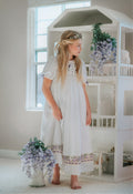 Lavender Lover handmade embroidery heirloom dress