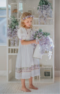 Lavender Lover handmade embroidery heirloom dress
