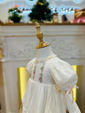 Rosalia handmade embroidery spring heirloom dress