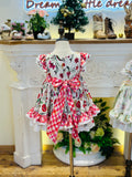 JannyBB Summer Red Floral Print Dress -2024 preorder