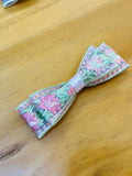 Rosa embroidery lace bow Hair clip