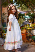 Rosalia handmade embroidery spring heirloom dress