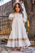 Rosalia handmade embroidery spring heirloom dress