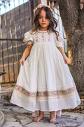 Rosalia handmade embroidery spring heirloom dress