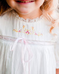 JannyBB Pink Embroidered Heirloom Dress
