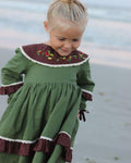JannyBB 1950s Vintage McCalls kids handmade embroidered dress set