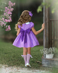 JannyBB Violet handmade Embroidered Dress Set( 5 pieces set)