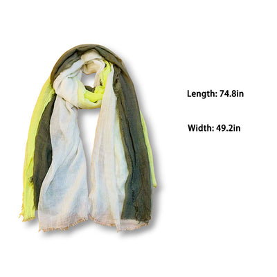 JannyBB Scarfs for Women Lightweight Fashion Print Women Cotton Wrap Large Shawl Scarf