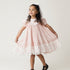 JannyBB Pink V-Neck Lace Heirloom Dress