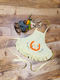 JannyBB original design handmade embroidered baby bib baby girl pinafore