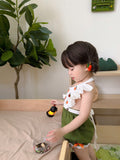 JannyBB handmade embroidery pumpkin & birthday dress set