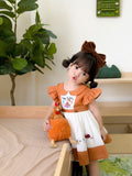 JannyBB handmade embroidery pumpkin & birthday dress set