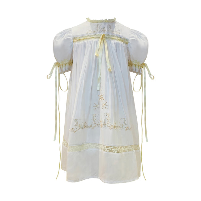 JannyBB Tina's closet White Embroidered Heirloom Dress