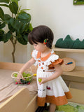 JannyBB handmade embroidery pumpkin & birthday dress set