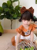 JannyBB handmade embroidery pumpkin & birthday dress set