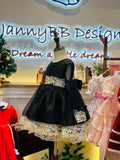 JannyBB Golden Luna silk dress set