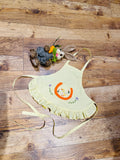 JannyBB original design handmade embroidered baby bib baby girl pinafore