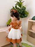 JannyBB handmade embroidery pumpkin & birthday dress set