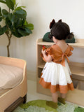 JannyBB handmade embroidery pumpkin & birthday dress set