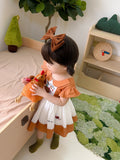 JannyBB handmade embroidery pumpkin & birthday dress set