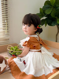 JannyBB handmade embroidery pumpkin & birthday dress set