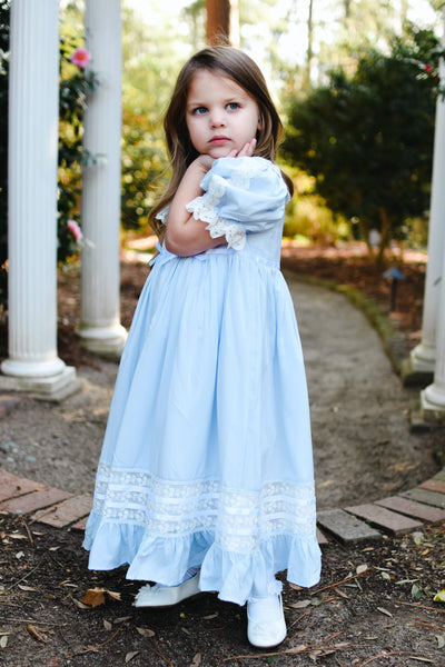 JannyBB Vintage Bluebell heirloom dress