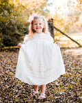 JannyBB Tina's closet Pink Embroidered Heirloom Dress